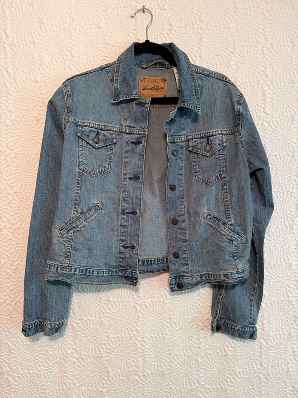 Levi’s Classic Light Wash Denim Jacket, Size 8-10